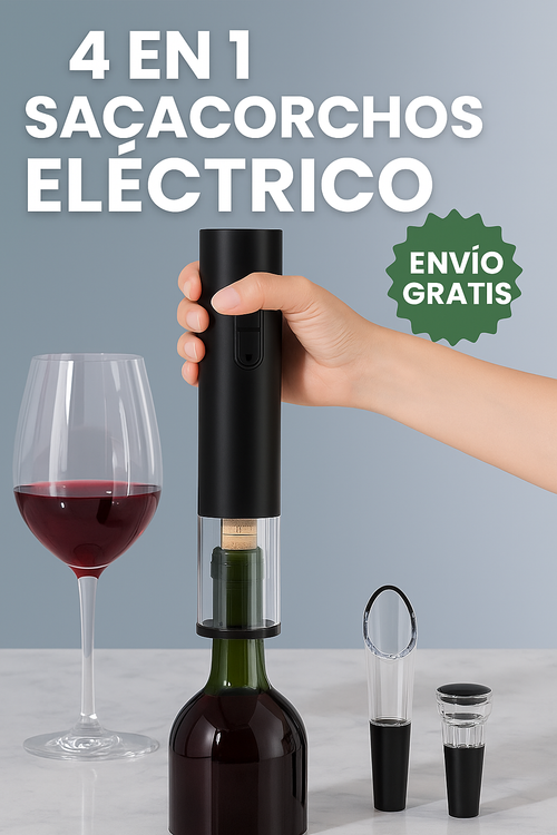 Sacacorchos eléctrico 4 en 1