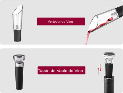 Sacacorchos eléctrico 4 en 1